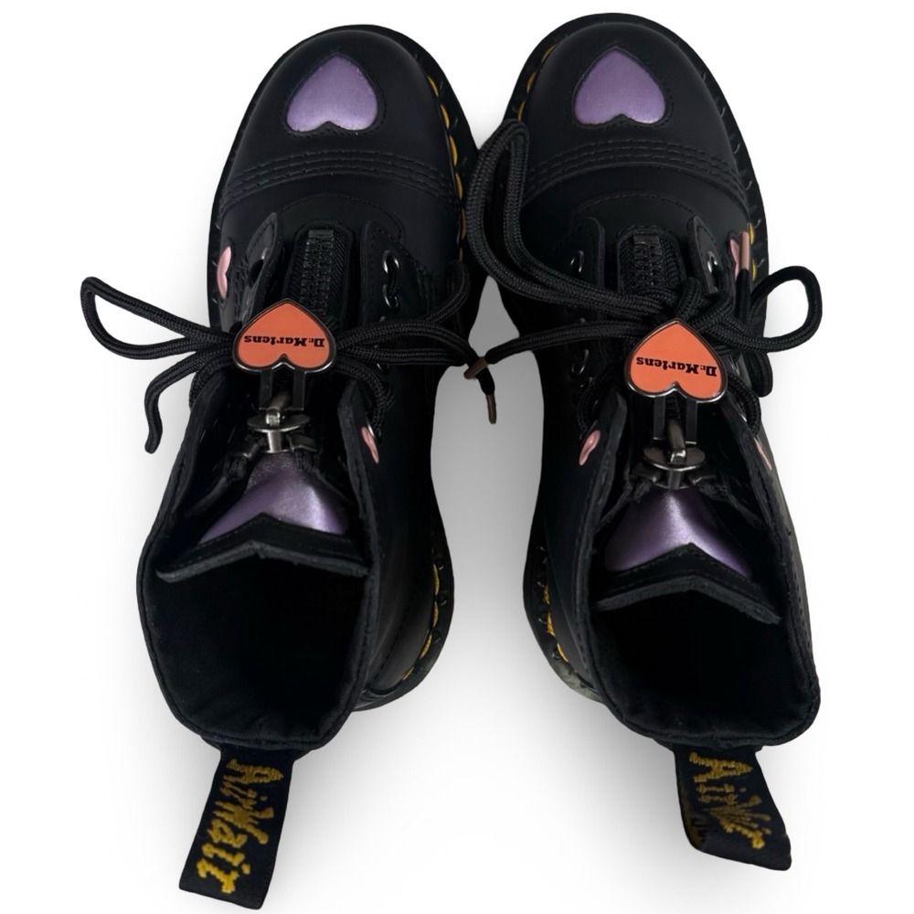 Dr Martens Sinclair Heart Platform Boots‎ Black Womens 6 Jadon Style - Picture 5 of 10